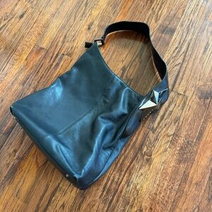 Vintage thierry mugler leather shoulder bag